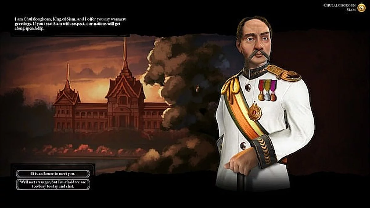 Sid Meier&#039;s Civilization 6 — Siam: Chulalongkorn (Sukritact's Chulalongkorn) [1.0]