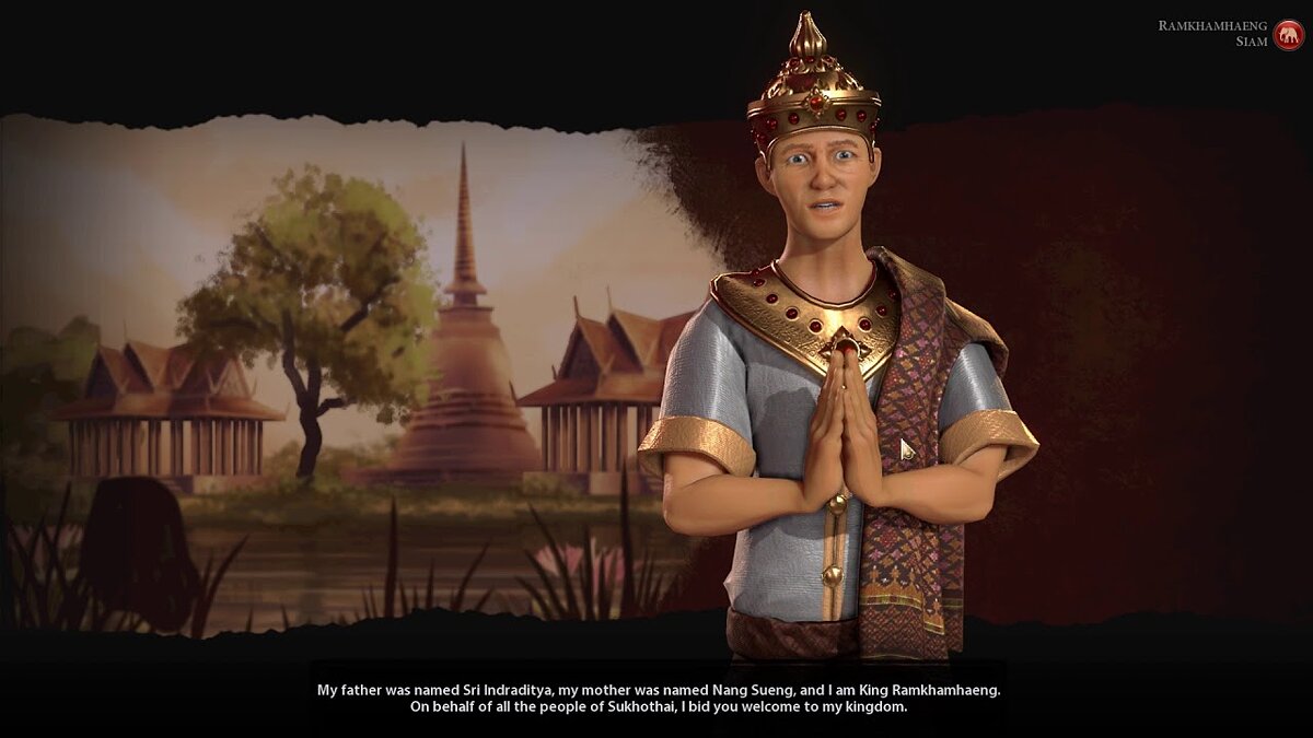 Sid Meier&#039;s Civilization 6 — New civilization Siam and leader - Ramakhamhaenga [1.0]