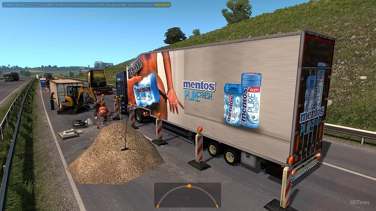 Euro Truck Simulator 2 — Double-decker trailers in traffic for 1.34.x [1.0]