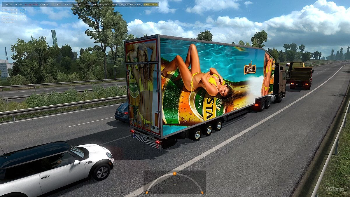 Euro Truck Simulator 2 — Двухэтажные трейлеры в трафик для 1.34.x [1.0]