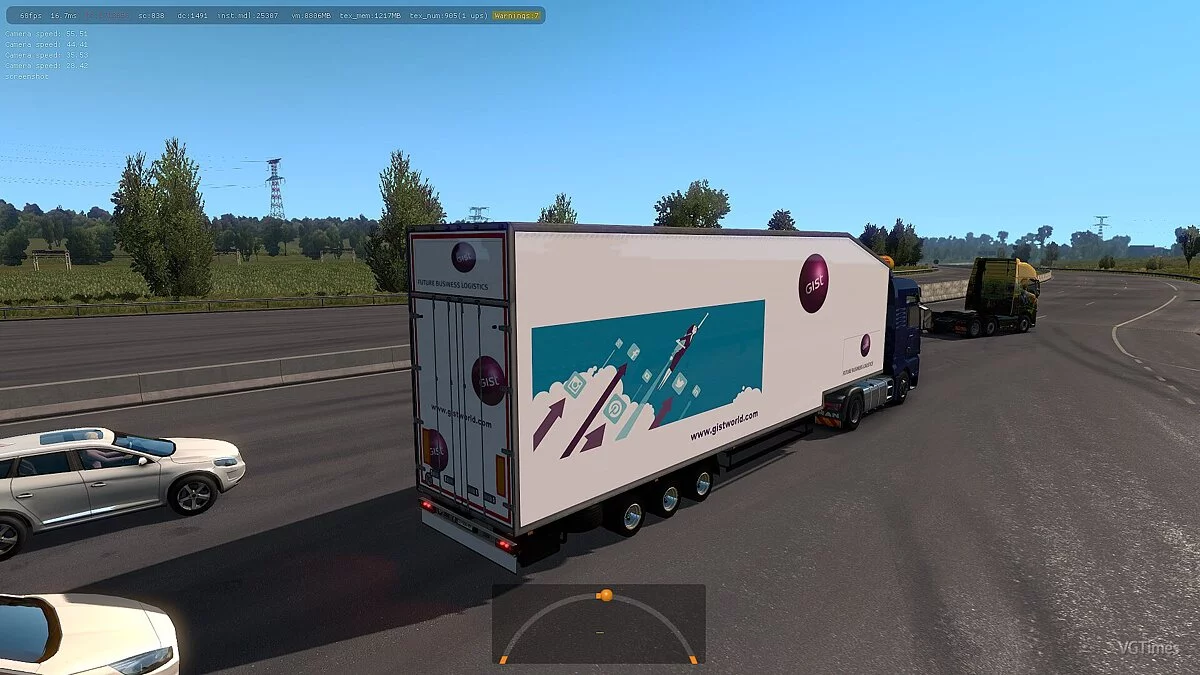 Euro Truck Simulator 2 — Двухэтажные трейлеры в трафик для 1.34.x [1.0]