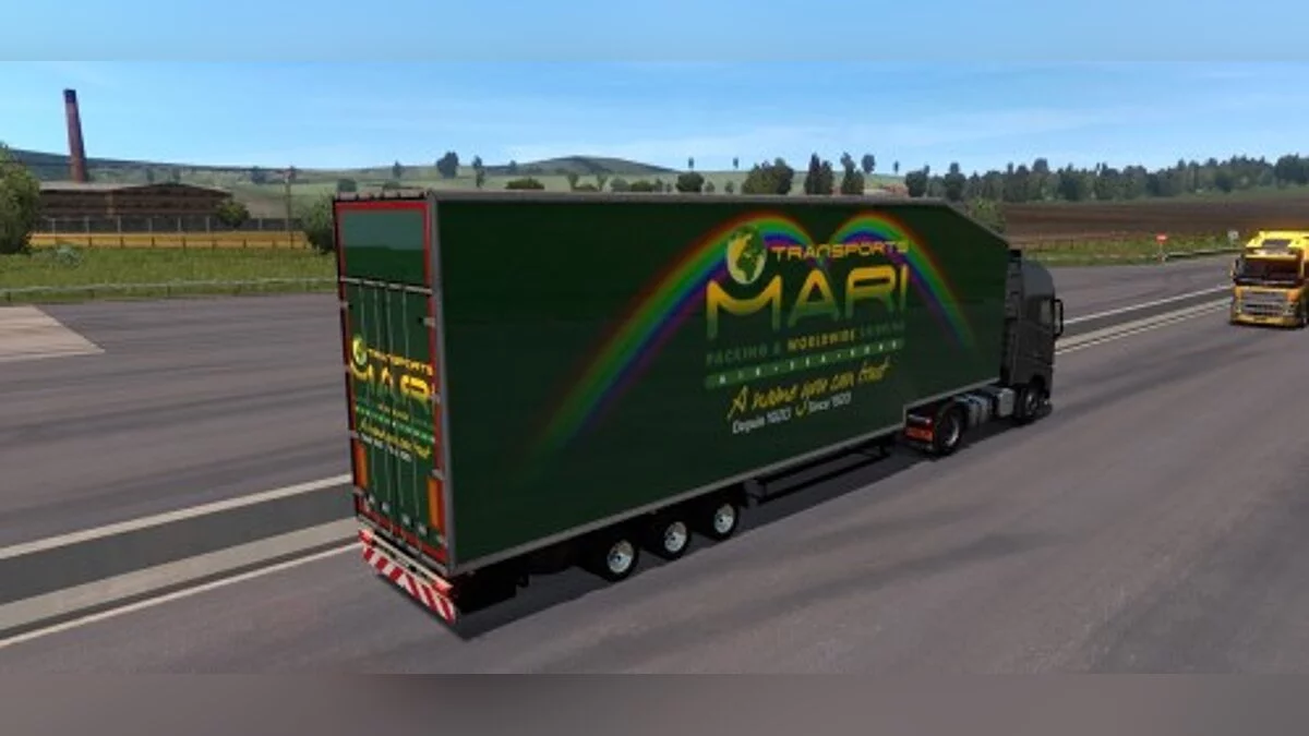 Euro Truck Simulator 2 — Двухэтажные трейлеры в трафик для 1.34.x [1.0]