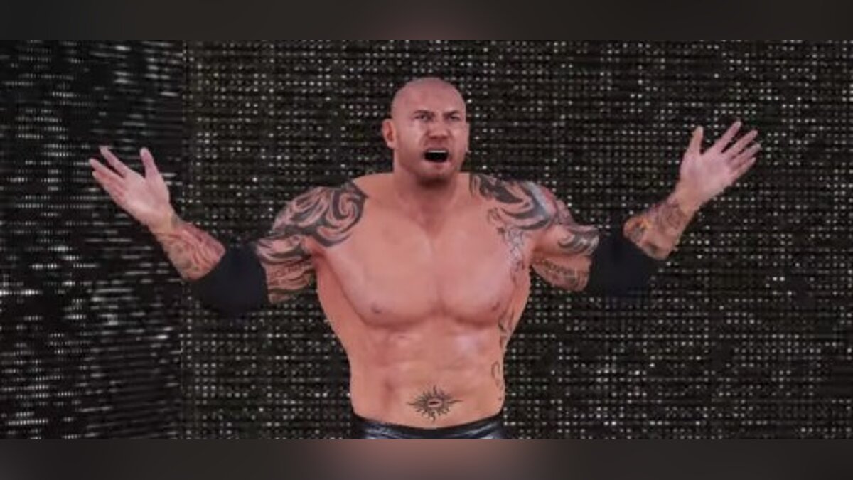 WWE 2K19 — Bastista instead of Titantron (Bastista Updated GFX MOD) [1.0]