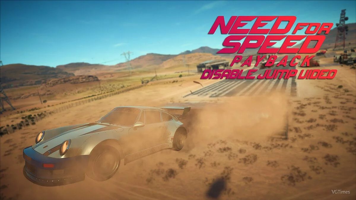 Need for Speed Payback — Desactivar el cambio de cámara durante los saltos (Desactivar vídeo de salto) [1.0]