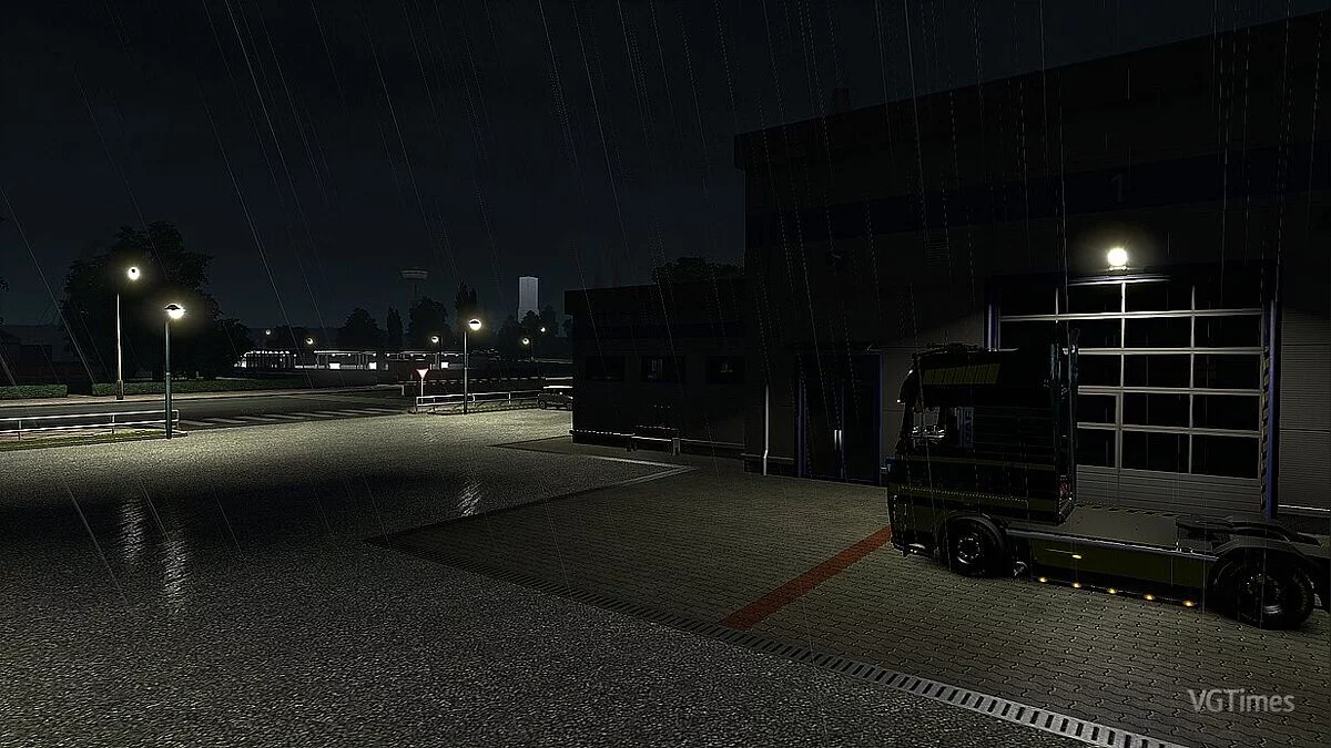 Euro Truck Simulator 2 — Эффект погоды: Дождь