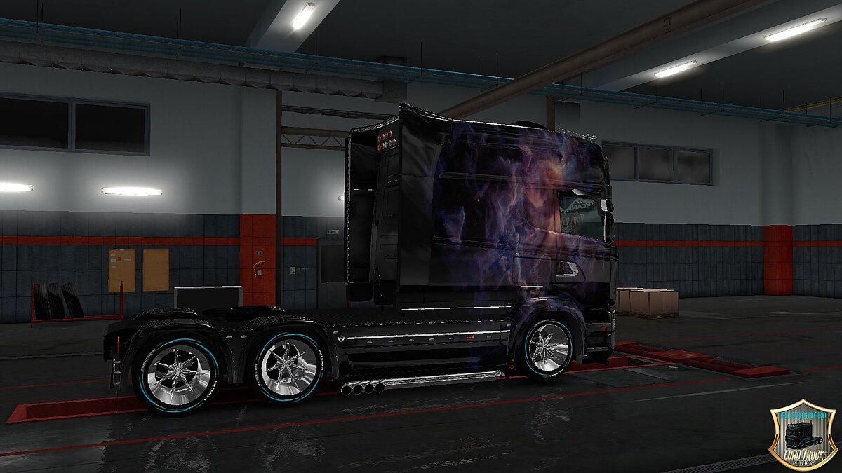 Euro Truck Simulator 2 — Skin "Space" for Scania RS Longline