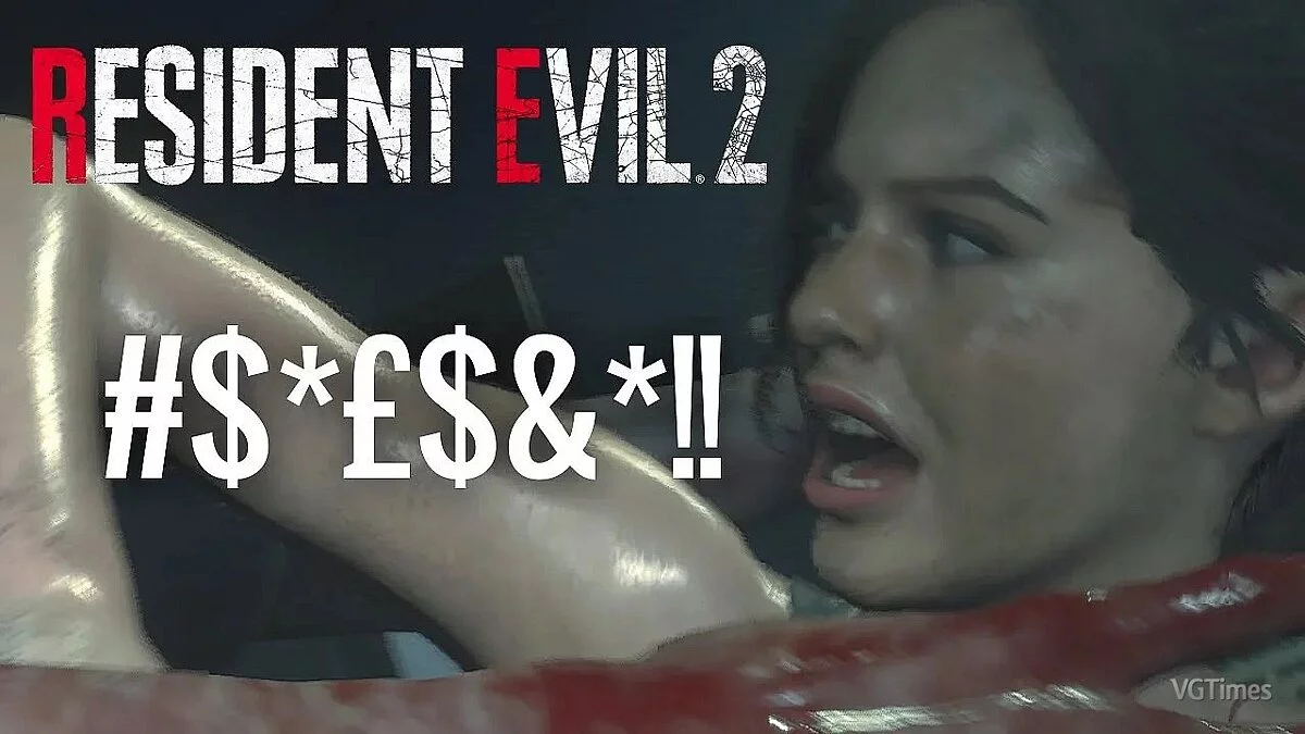 Resident Evil 2 — claire muy enojada