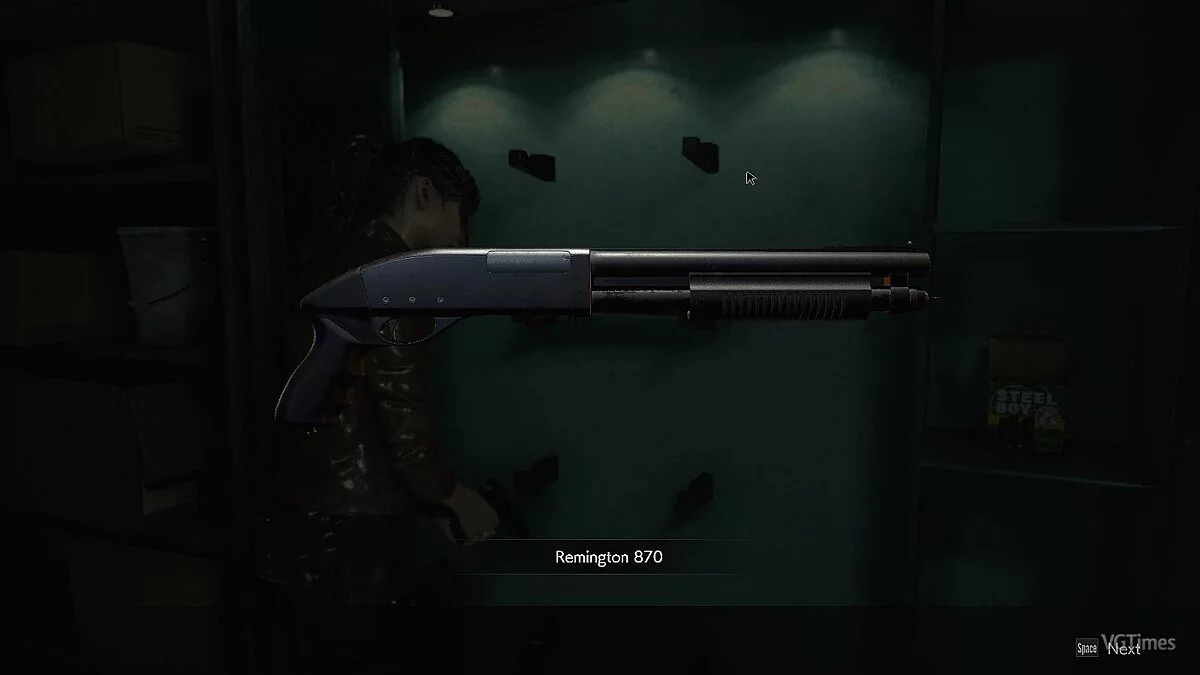 Resident Evil 2 — Shotgun for Claire along with a grenade launcher