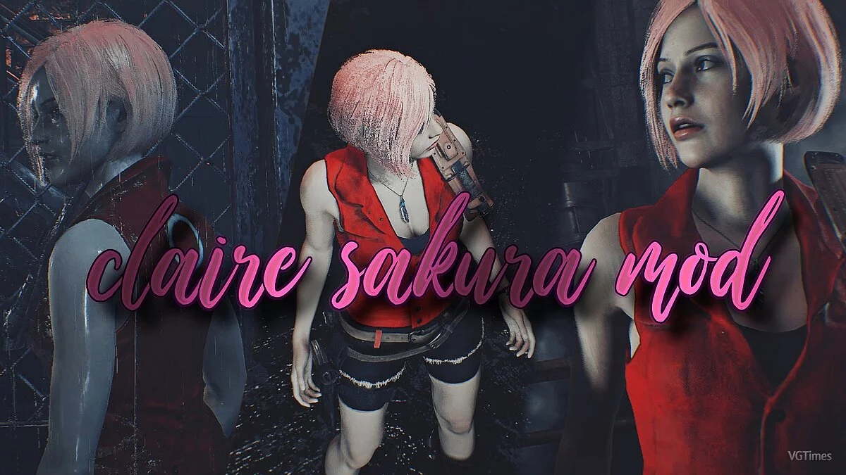 Resident Evil 2 — Claire dressed as Sakura Haruno from Naruto