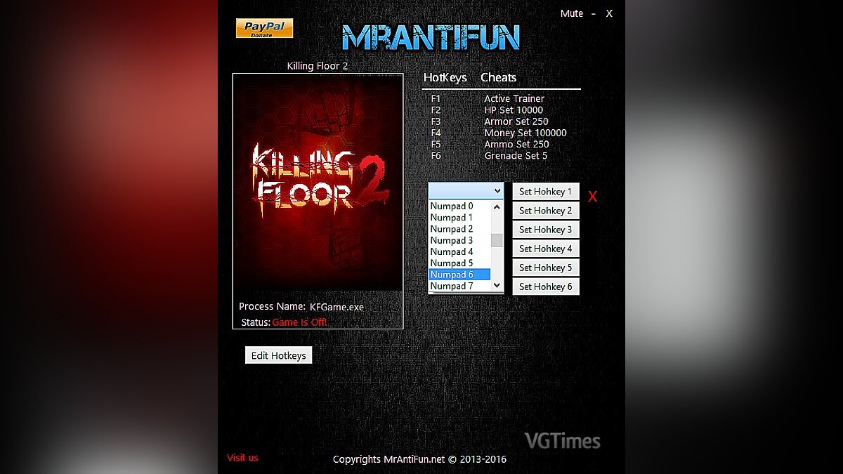 Killing Floor 2 — Trainer (+5) [1078]