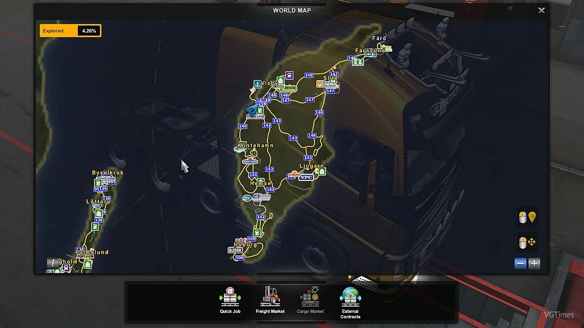 Euro Truck Simulator 2 — Mapa de las islas suecas Gotland y land v1.02 ETS2 1.34.x"