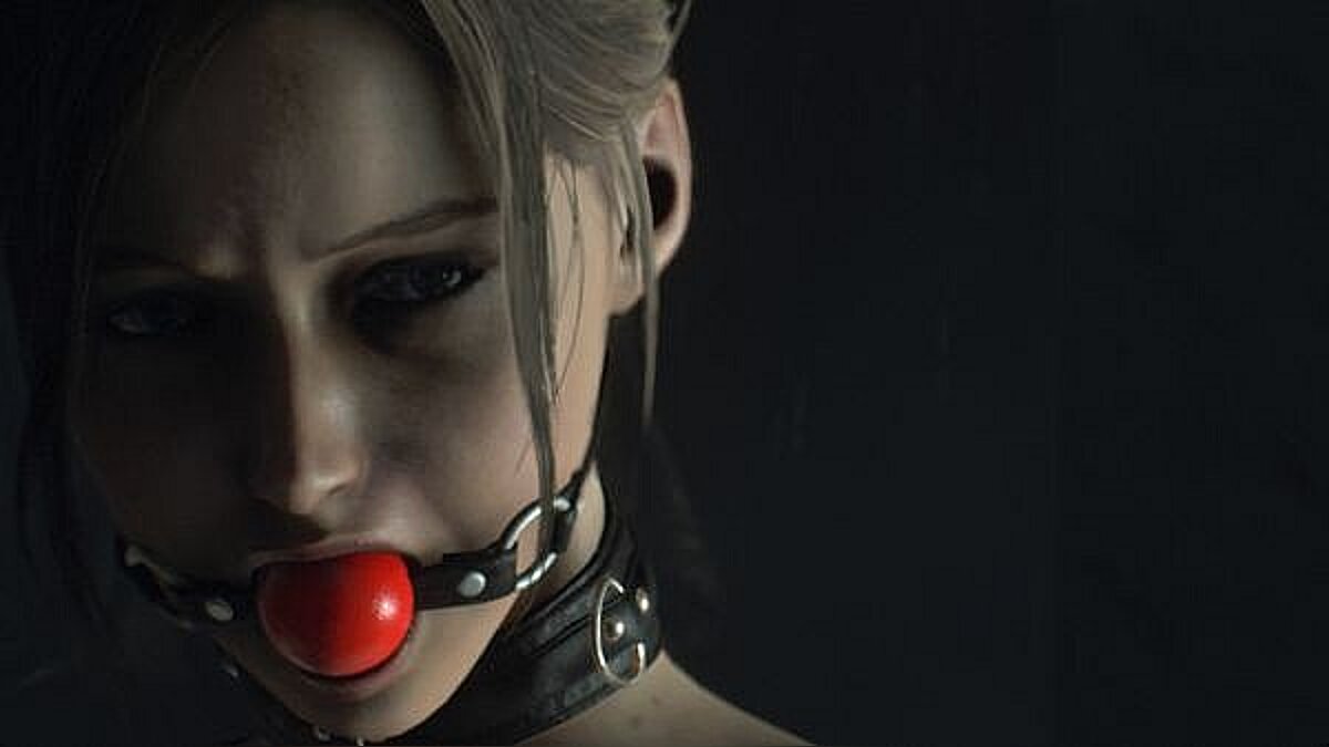 Resident Evil 2 — Claire's BDSM costume without gag