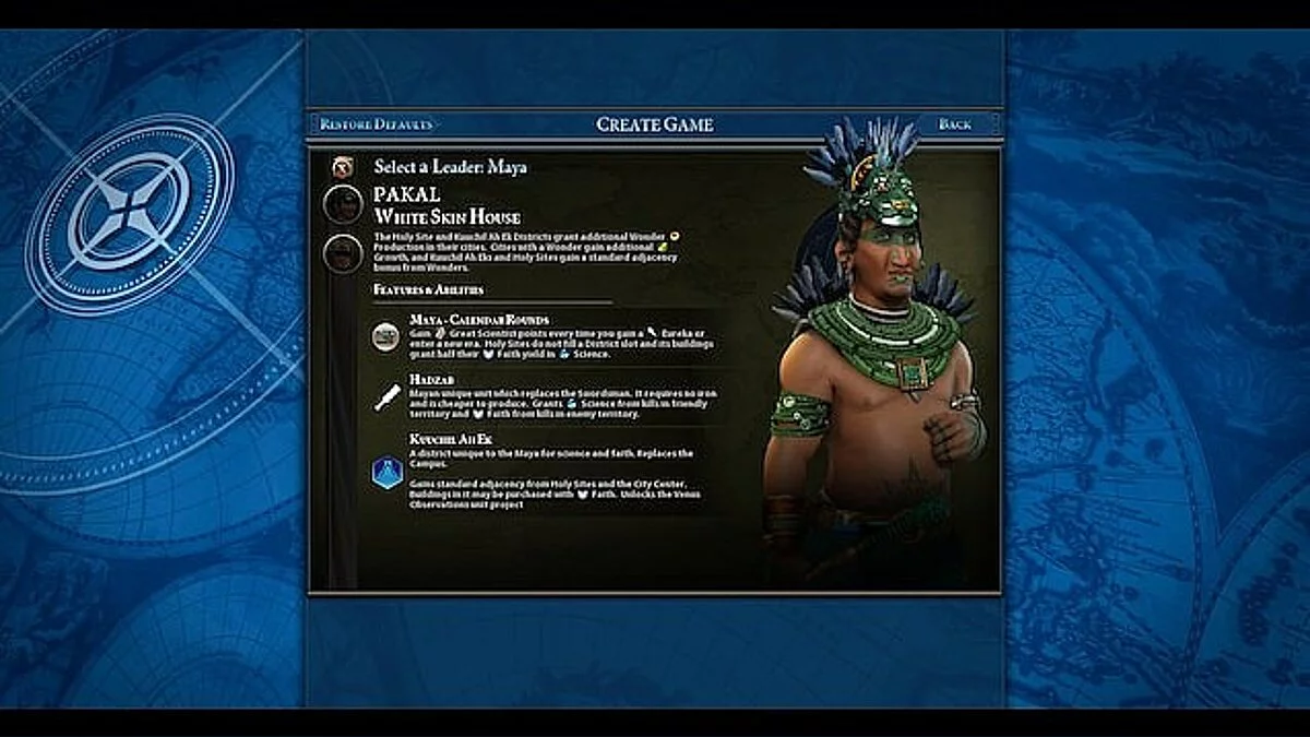 Sid Meier's Civilization 6 — Майя: Ікін-Чан-Кавіль та Пакаль