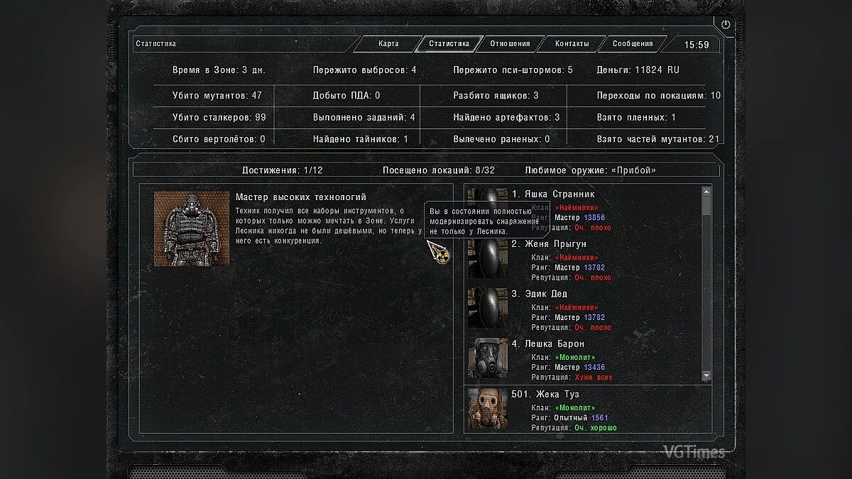 S.T.A.L.K.E.R.: Call of Pripyat — Збереження (Збірник збережень)
