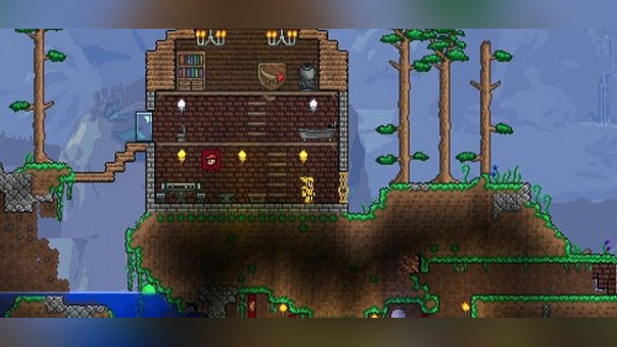 Terraria — Saving (There is a house with rooms for all NPCs) [1.3.5.3]