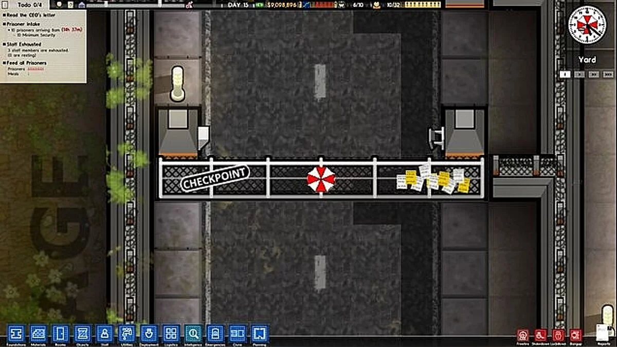 Prison Architect — Prison in the style of Umbrella Cororation (Umbrella Corporation Mod) [1.0]