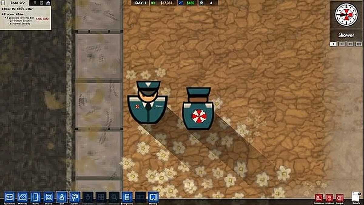 Prison Architect — В'язниця у стилі Umbrella Cororation (Umbrella Corporation Mod) [1.0]