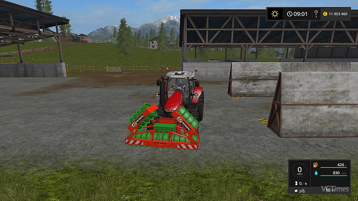 Farming Simulator 17 — Silage compactor HOLARAS STEGO 500 [1.0]