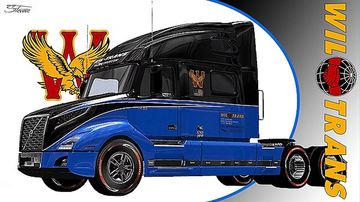 Euro Truck Simulator 2 — 5 Скинов для Volvo VNL 2018