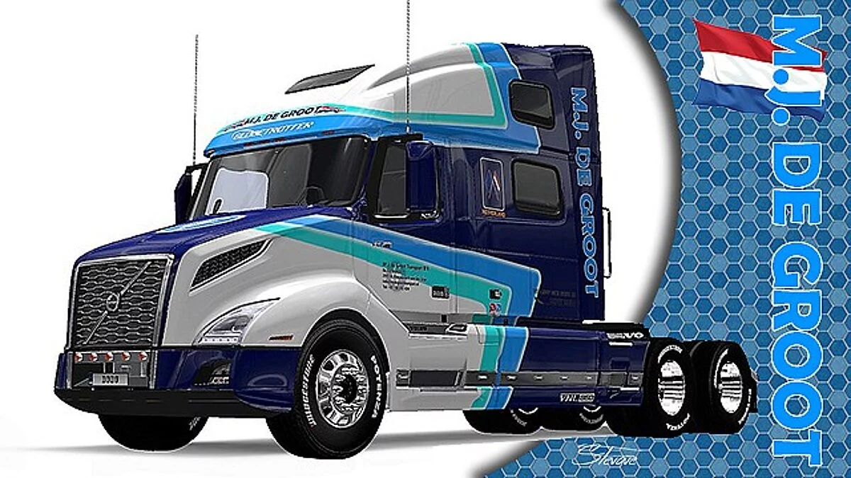 Euro Truck Simulator 2 — 5 Скинов для Volvo VNL 2018