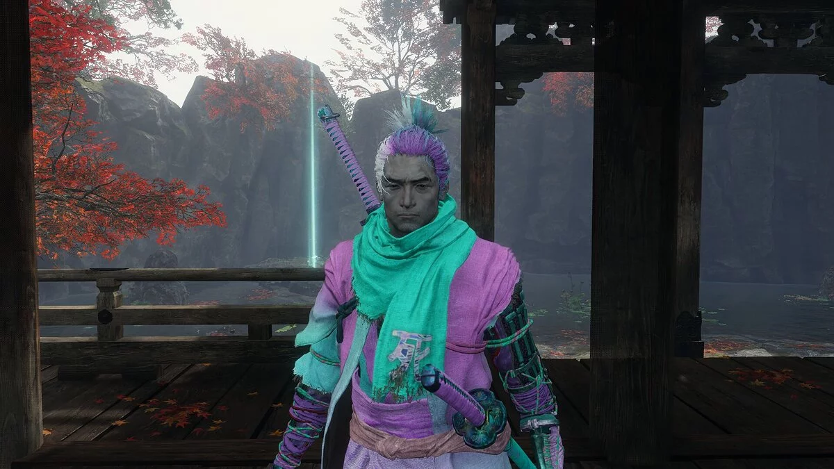 Sekiro: Shadows Die Twice — Costume in the style of "vaporwave" (Vaporwave Set) [1.0]