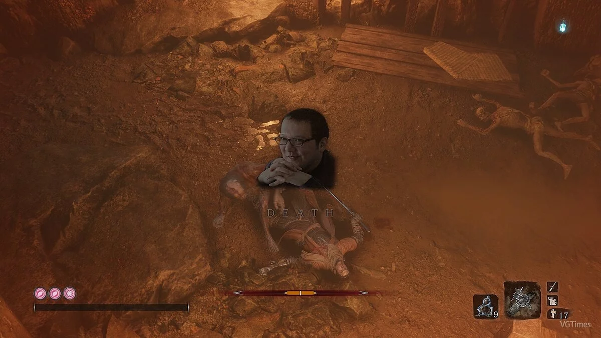 Sekiro: Shadows Die Twice — Pantalla de la muerte de Hidetaka Miyazaki [1.0]