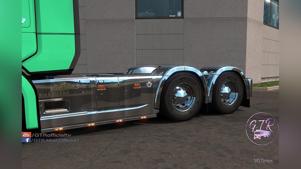 Euro Truck Simulator 2 — Chrome tuning parts for Scania S&R Next Gen [1.34]