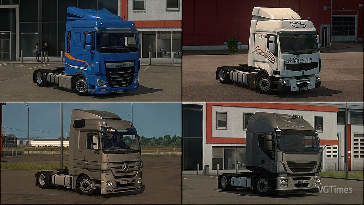 Euro Truck Simulator 2 — Low chassis for trucks from Schumi [2.4]