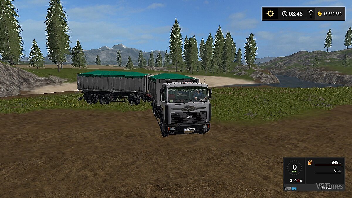 Farming Simulator 17 — MAZ-6303 and trailer V1.3.0.01