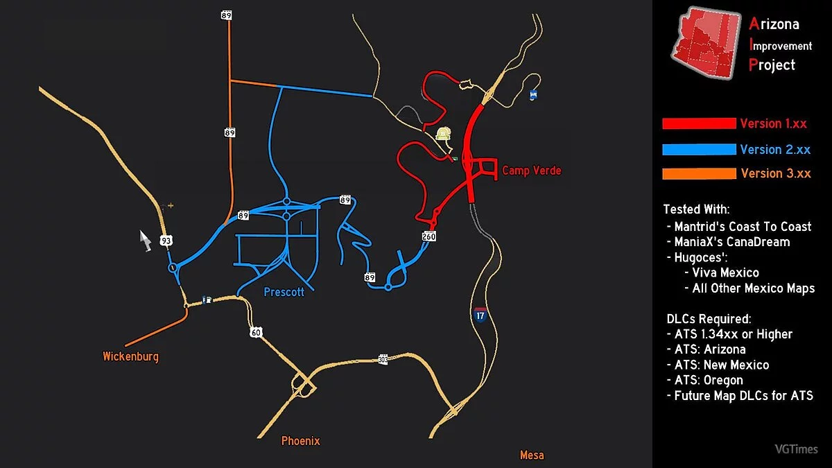 American Truck Simulator — Поліпшення території штату Арізона (Arizona Improvement Project) [2.0]