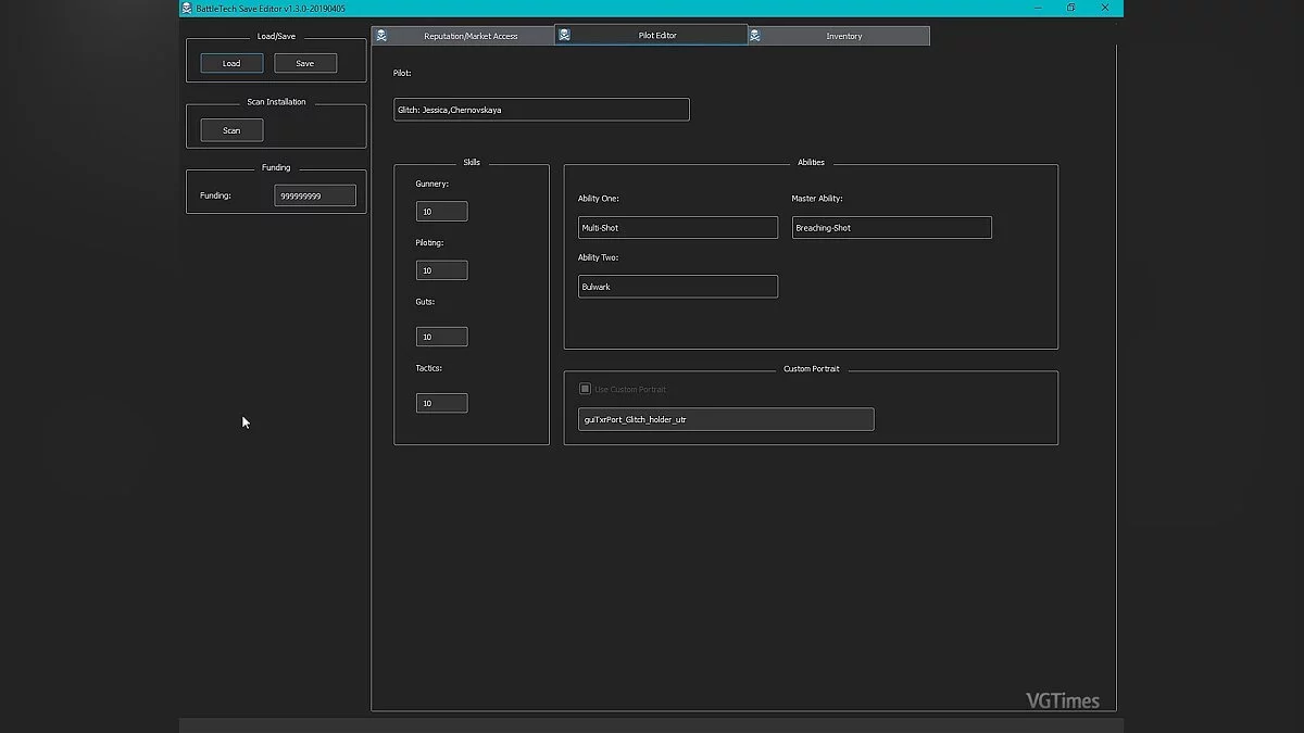BattleTech — Guardar editor [1.3.0]
