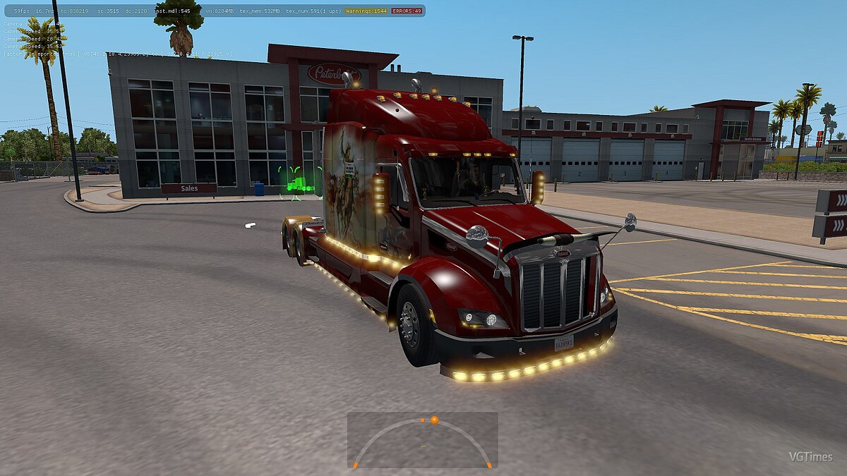 American Truck Simulator — Updated Peterbilt 579 truck [1.0] [1.34.x]