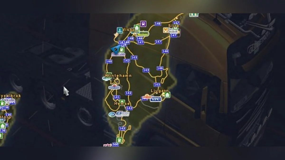 Euro Truck Simulator 2 — Карта-аддон "Шведские острова" [1.1] 