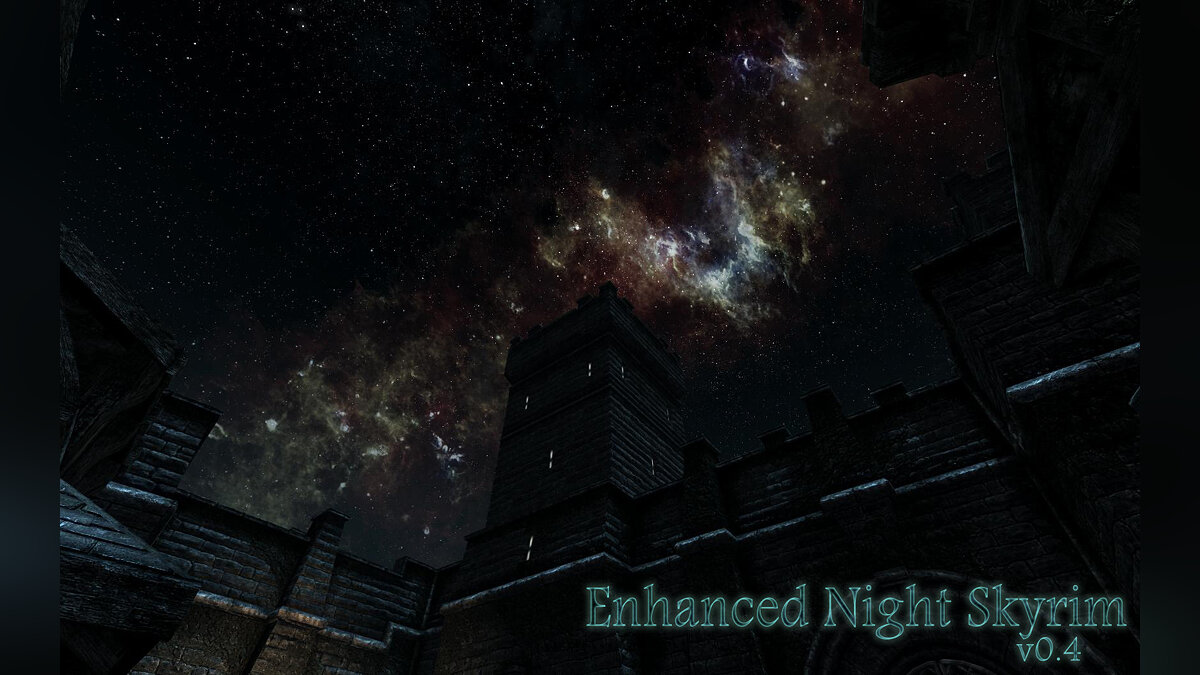 The Elder Scrolls 5: Skyrim — Improved night sky textures (Enhanced Night Skyrim) [0.4]