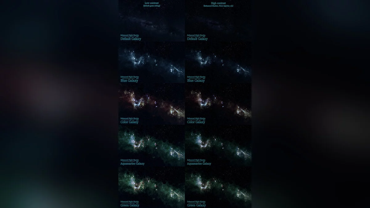 The Elder Scrolls 5: Skyrim — Улучшенные текстуры ночного неба (Enhanced Night Skyrim) [0.4]