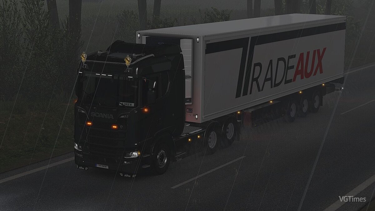 Euro Truck Simulator 2 — More realistic rain [2.0] [1.35]