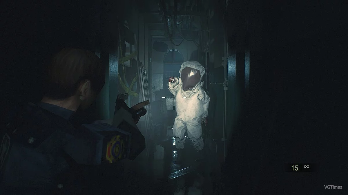 Resident Evil 2 — Зомби в химзащите (белый вариант) [1.0]