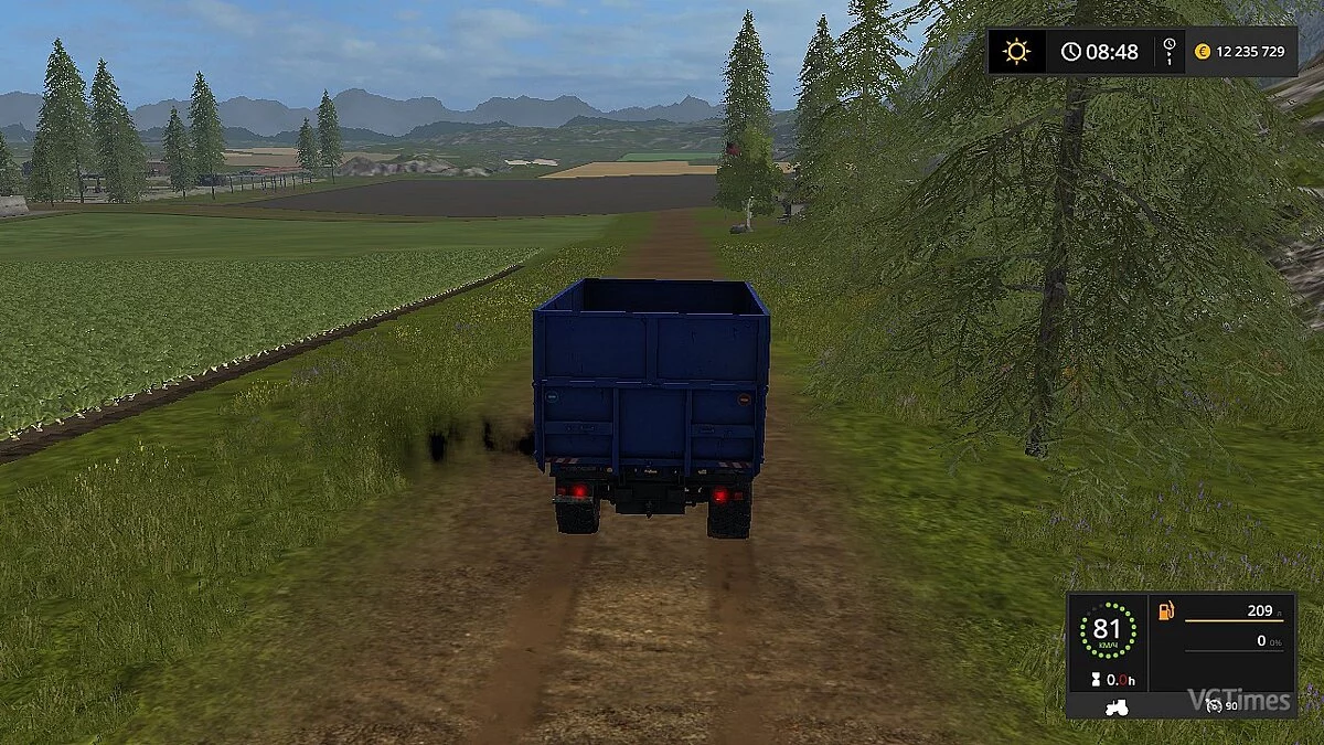 Farming Simulator 17 — Автомобиль УРАЛ 5557, белого цвета [1.0]