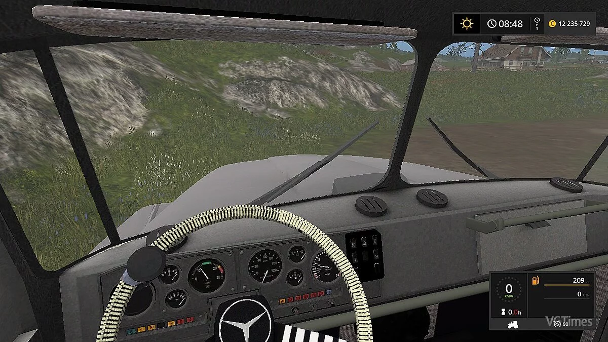 Farming Simulator 17 — Автомобиль УРАЛ 5557, белого цвета [1.0]