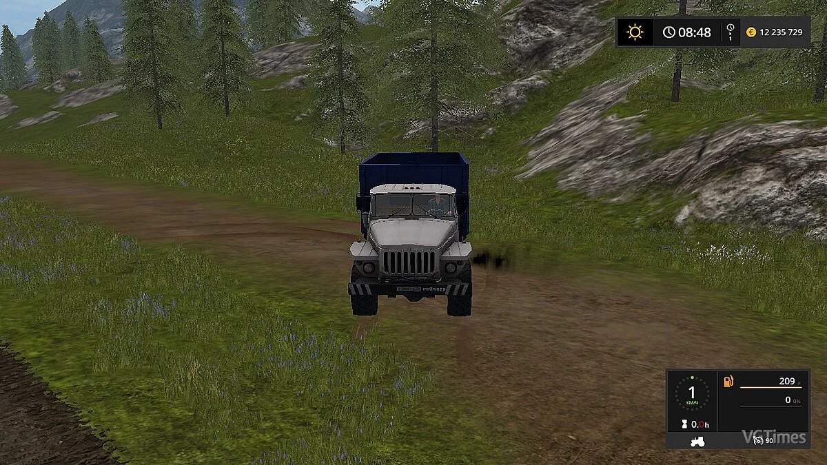 Farming Simulator 17 — Car URAL 5557, white [1.0]