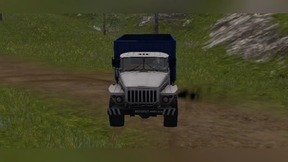 Farming Simulator 17 — Автомобиль УРАЛ 5557, белого цвета [1.0]