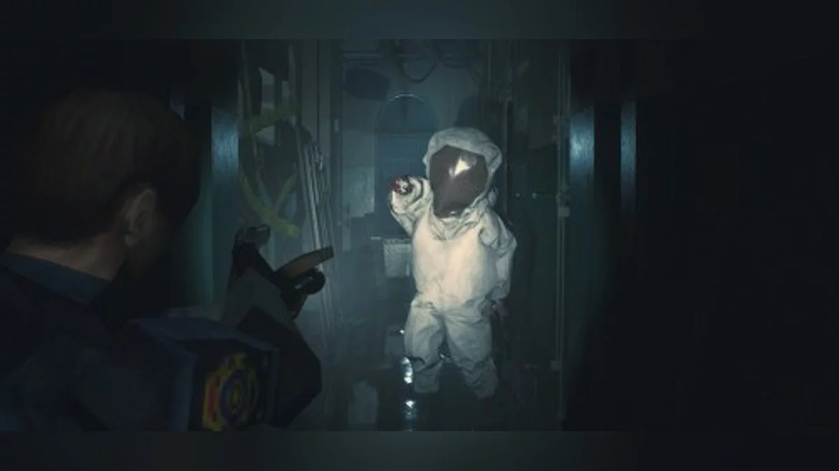 Resident Evil 2 — Зомби в химзащите (белый вариант) [1.0]