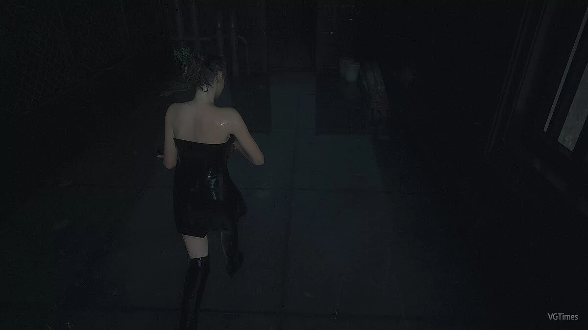 Resident Evil 2 — Чёрное кожаное платье для Клэр