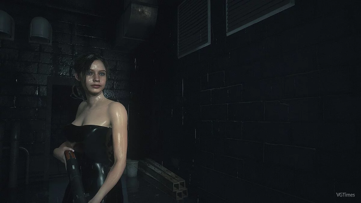 Resident Evil 2 — Black leather dress for Claire