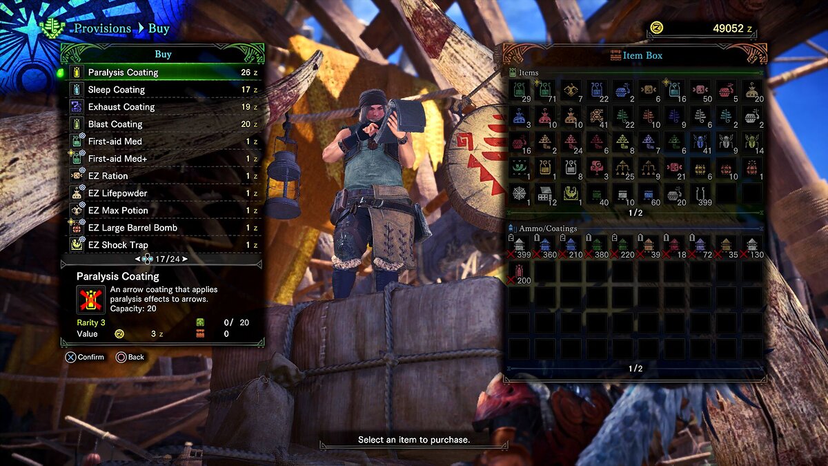 Monster Hunter: World — All items from the game in the store (ALL Items in Shop) [1.0]