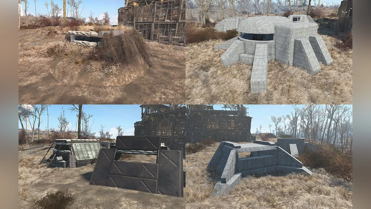 Fallout 4 — Баррикады из мешков с песком