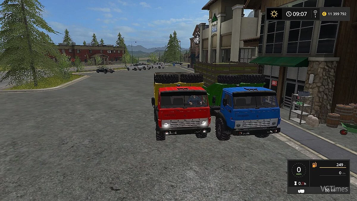 Farming Simulator 17 — Dump truck KamAZ-43101 MoreRealistic [1.0]