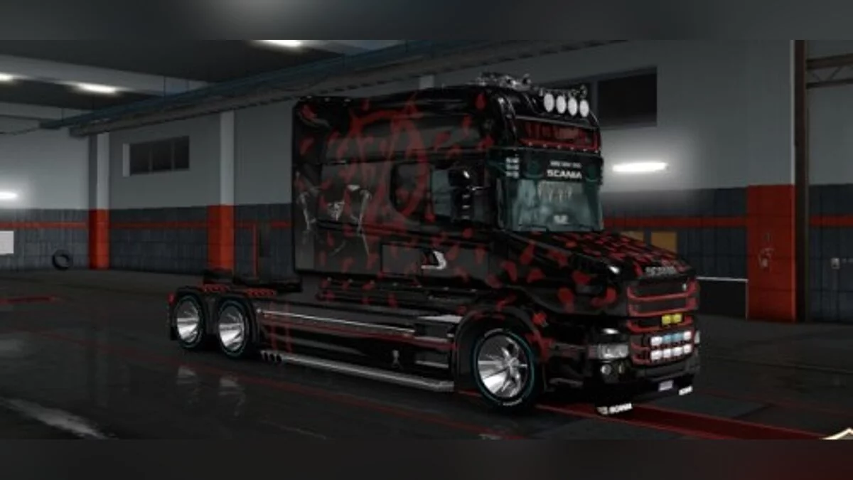 Euro Truck Simulator 2 — Скин "Вендетта" для Scania T Longline [1.0]
