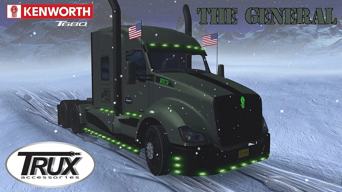 American Truck Simulator — Truck Kenworth T680 The General [1.3]