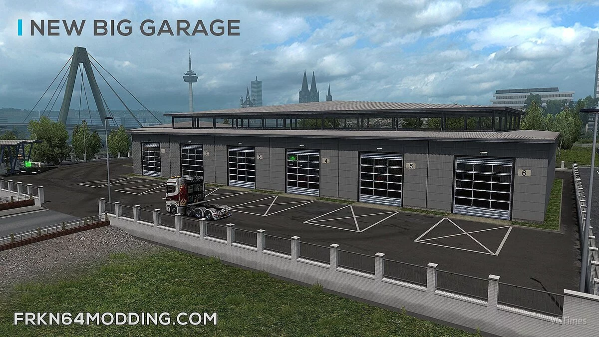 Euro Truck Simulator 2 — Современные гаражи повсюду [1.4]